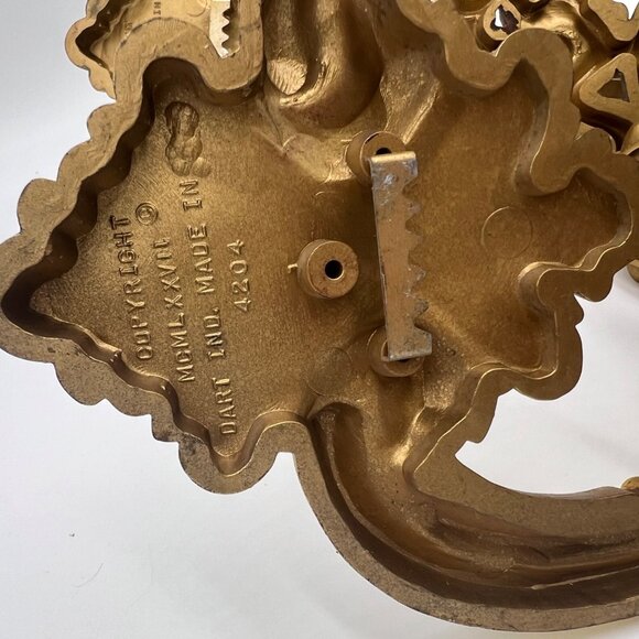 Pair Of Vintage 1970’s Dart Ind. Wall Sconce Cand Holders Gold Hollywood Regency - Picture 3 of 8